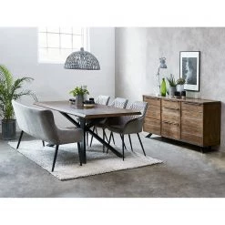 Red Living Buffet Berck - Placage en bois véritable - Chêne fumé / Noir 12 Red Living Buffet Berck - Placage en bois véritable - Chêne fumé / Noir -Meubles de salle à manger Soldes Magasin 1000277640 210706 14081300066 MOOD DETAILS P000000001000277640 mood