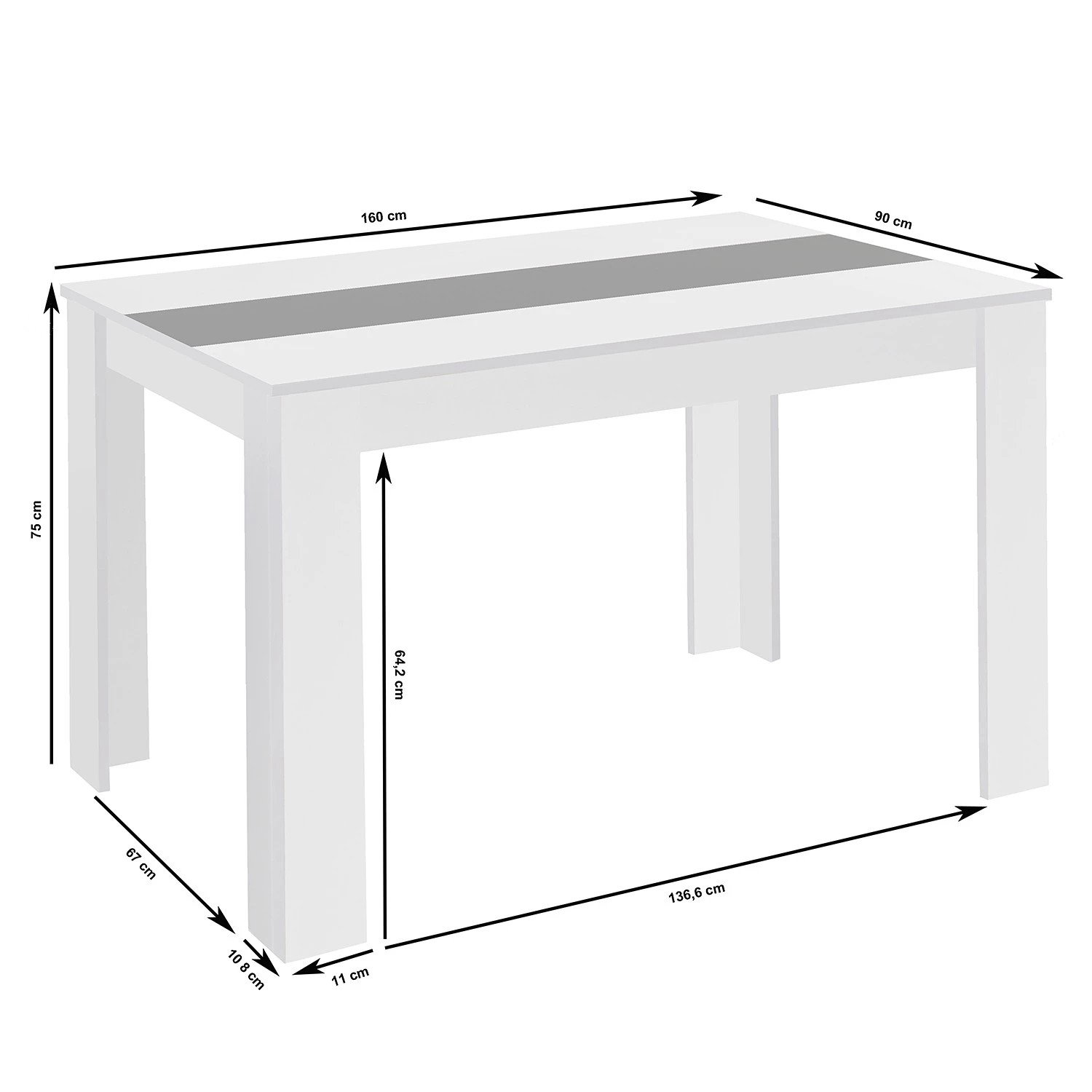 Loftscape Table Tilston II - 160 x 90 cm 2 Loftscape Table Tilston II - 160 x 90 cm – Image 2