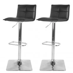 Loftscape Chaises de bar Orbis (lot de 2) - Noir