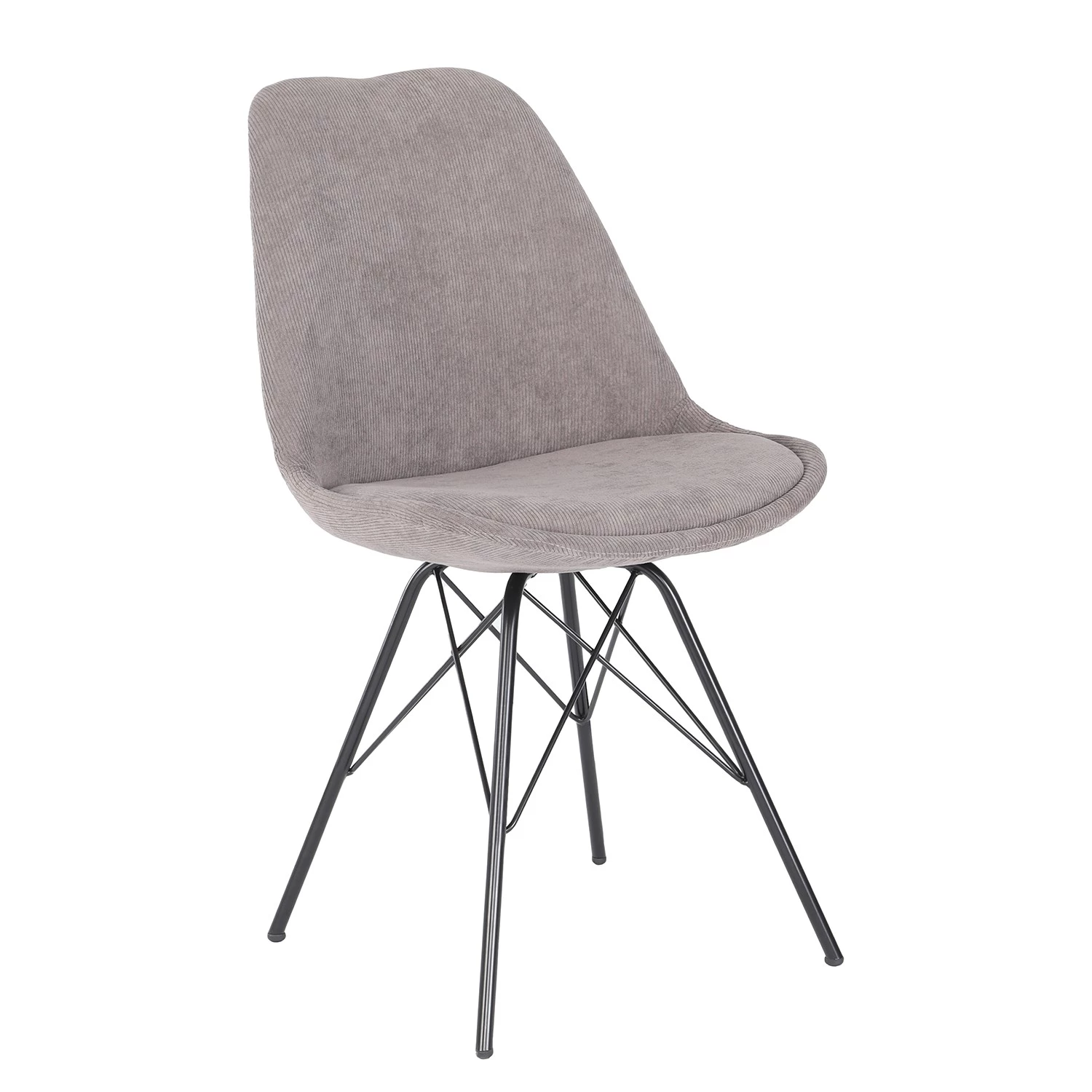 Loftscape Chaises capitonnées Flekke II (lot de 2) - gris 3 Loftscape Chaises capitonnées Flekke II (lot de 2) - gris – Image 3