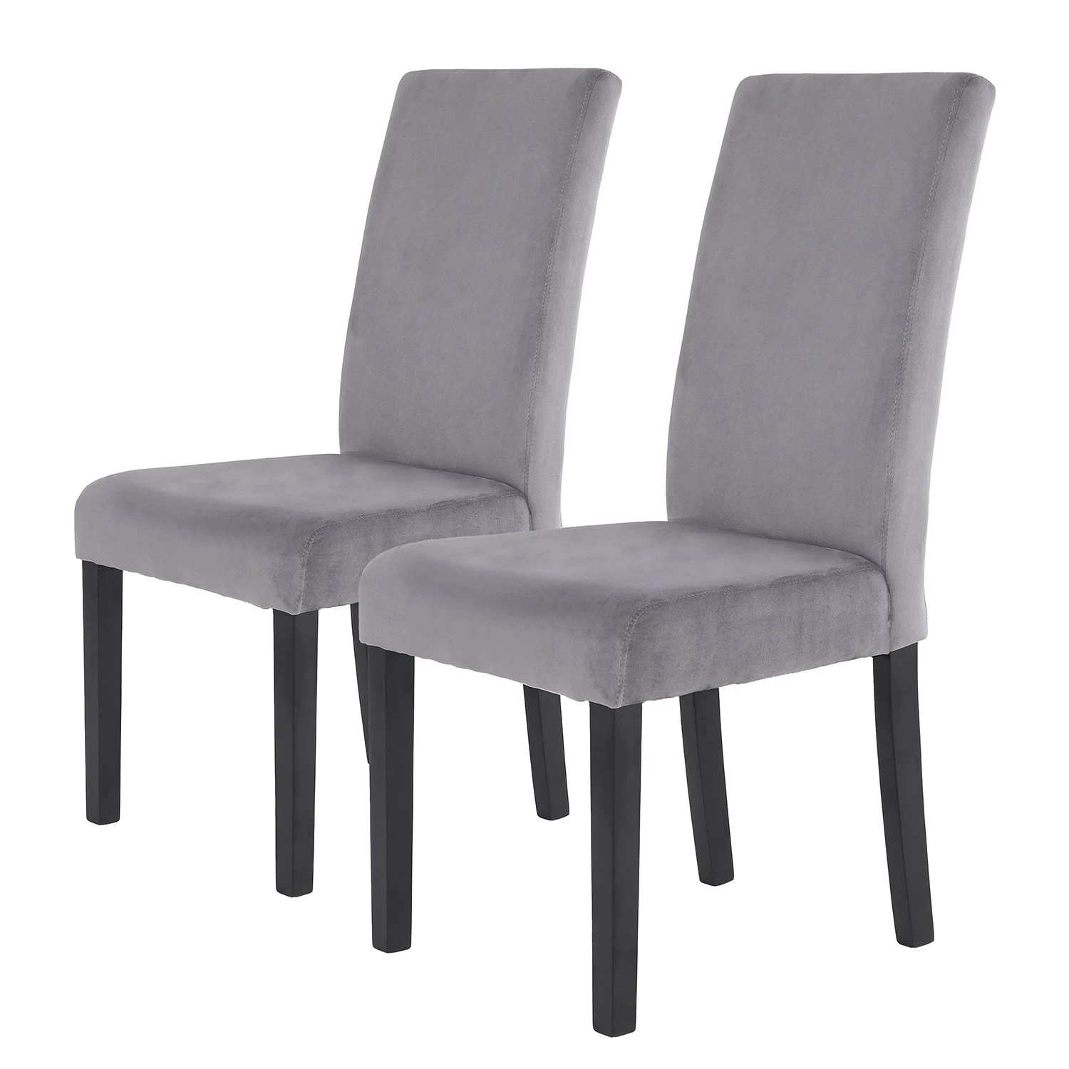Loftscape Chaises capitonnées Talma I (lot de 2) - Gris 1 Loftscape Chaises capitonnées Talma I (lot de 2) - Gris