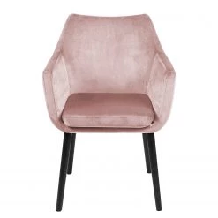 Mørteens Chaises à accoudoirs Nicholas V - Velours Kemi: Rose vieilli - Lot de 2 -Meubles de salle à manger Soldes Magasin 1000281666 210819 09153600015 DETAILS P000000001000281666