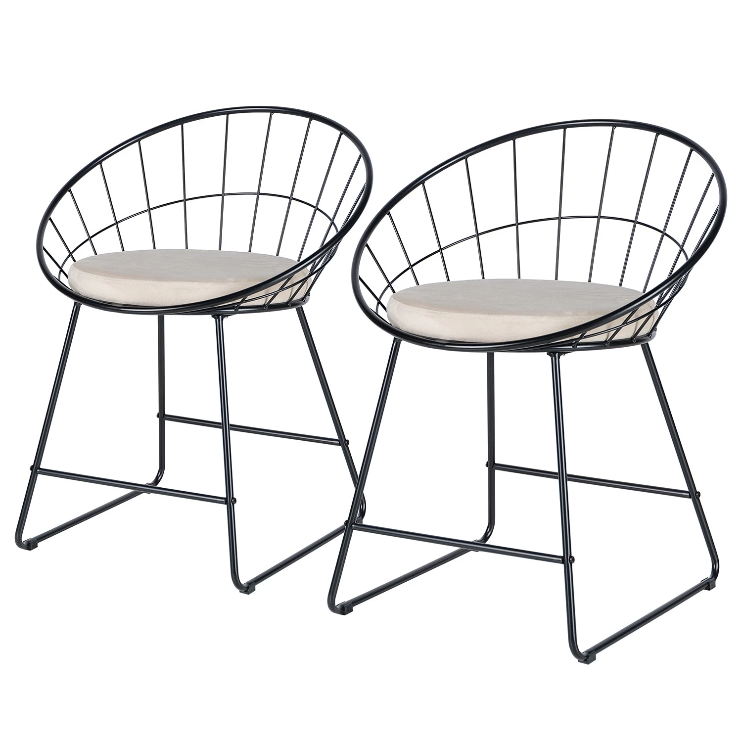 Ars manufacti Chaises Ceza (lot de 2) - Beige / Noir 1 Ars manufacti Chaises Ceza (lot de 2) - Beige / Noir