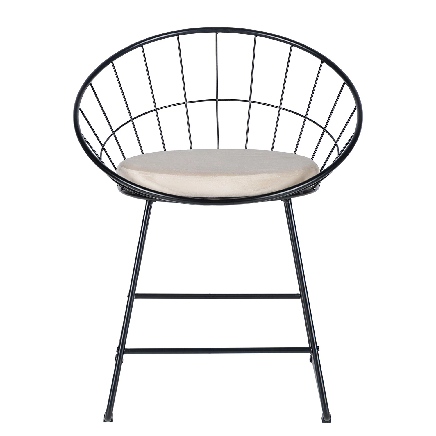 Ars manufacti Chaises Ceza (lot de 2) - Beige / Noir 2 Ars manufacti Chaises Ceza (lot de 2) - Beige / Noir – Image 2