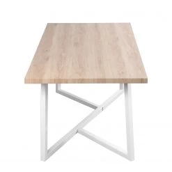 Ars manufacti Table Arcus - Imitation chêne / Blanc -Meubles de salle à manger Soldes Magasin 1000281742 220324 050 DETAILS P000000001000281742
