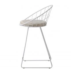 Ars manufacti Chaise de bar Ceza (lot de 2) - Sable / Blanc -Meubles de salle à manger Soldes Magasin 1000281743 220324 040 DETAILS P000000001000281743
