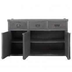 Wolf-Möbel Buffet Container - Acacia Gris -Meubles de salle à manger Soldes Magasin 1000281790 220616 032 DETAILS P000000001000281790