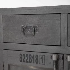 Wolf-Möbel Buffet Container - Acacia Gris -Meubles de salle à manger Soldes Magasin 1000281790 220616 035 DETAILS P000000001000281790