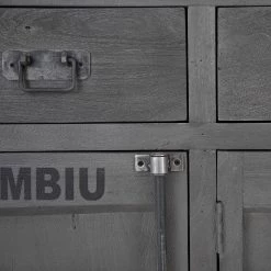 Wolf-Möbel Buffet Container - Acacia Gris -Meubles de salle à manger Soldes Magasin 1000281790 220616 036 DETAILS P000000001000281790