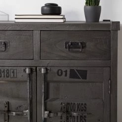 Wolf-Möbel Buffet Container - Acacia Gris -Meubles de salle à manger Soldes Magasin 1000281790 220621 021 MOOD DETAILS P000000001000281790 mood