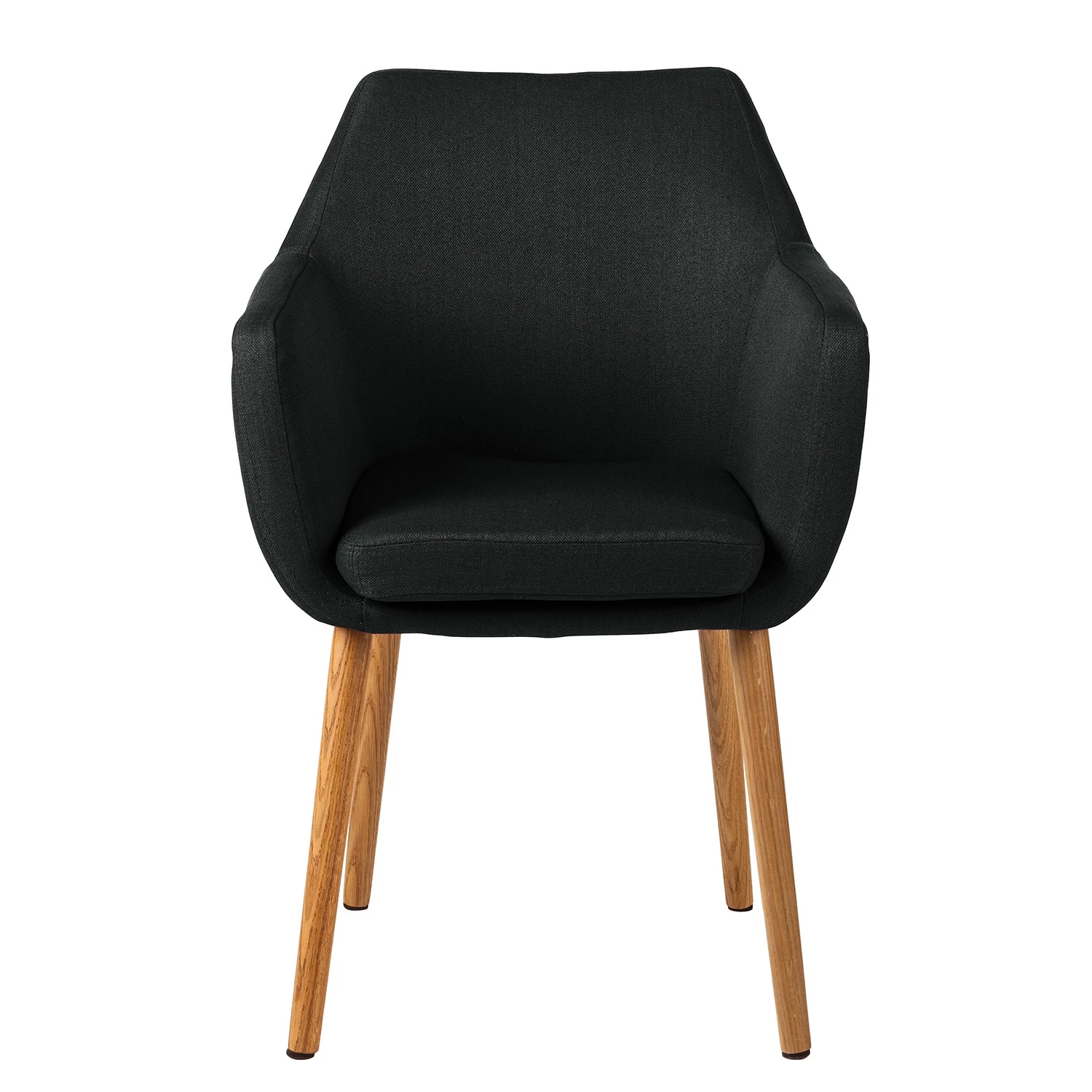 Mørteens Chaises à accoudoirs Nicholas - Tissu Cors: Anthracite - Lot de 2 3 Mørteens Chaises à accoudoirs Nicholas - Tissu Cors: Anthracite - Lot de 2 – Image 3