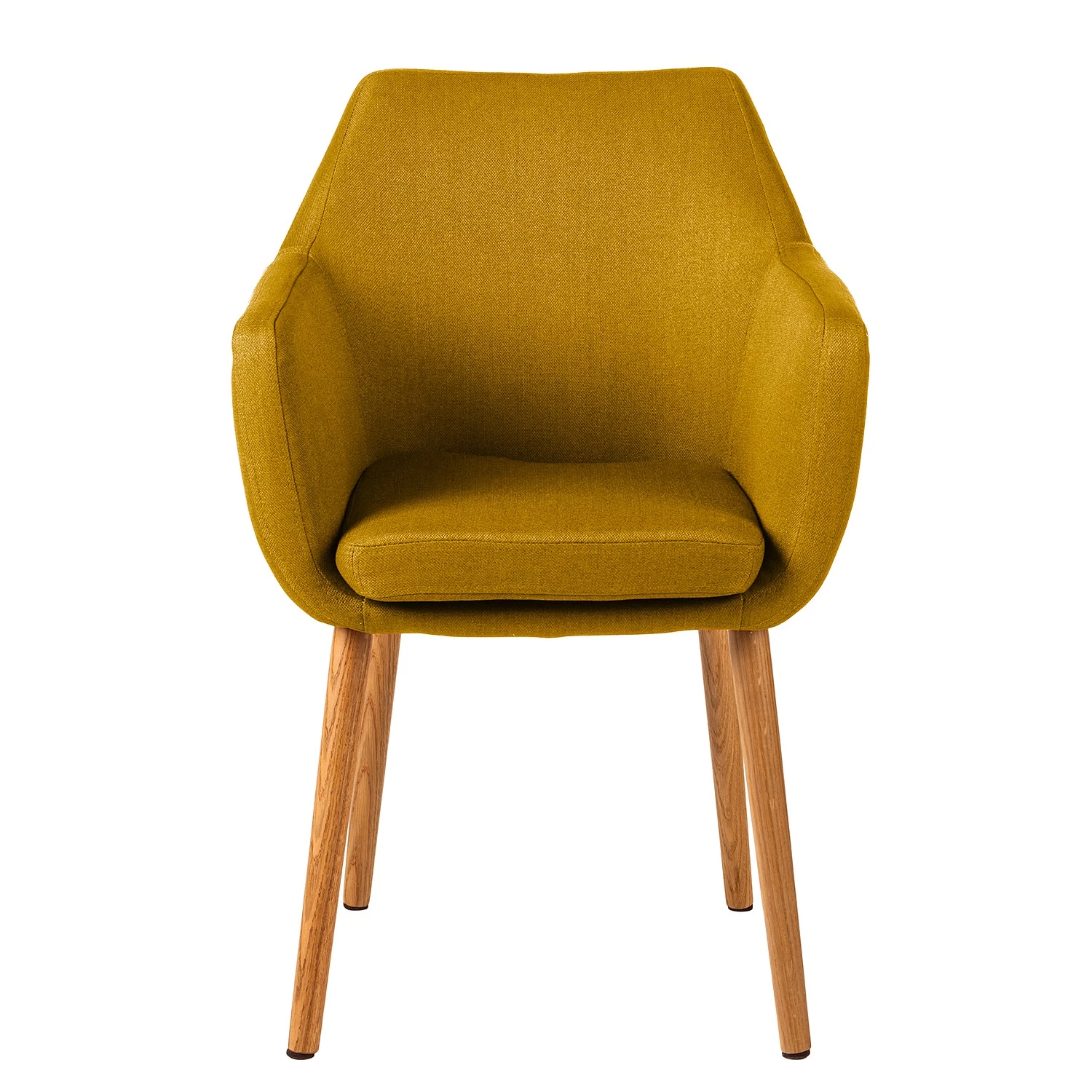 Mørteens Chaises à accoudoirs Nicholas - Tissu Cors: Jaune curry - Lot de 2 3 Mørteens Chaises à accoudoirs Nicholas - Tissu Cors: Jaune curry - Lot de 2 – Image 3