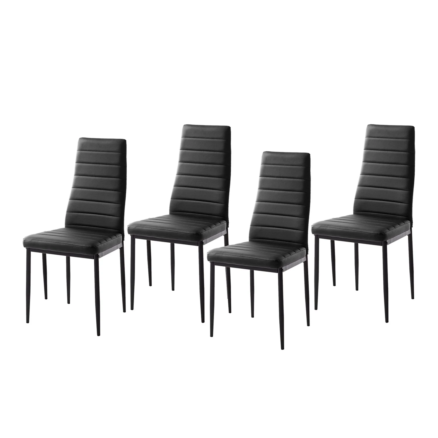 Mooved Chaise Maia - Noir - Lot de 4 1 Mooved Chaise Maia - Noir - Lot de 4