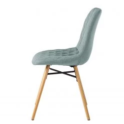 Mørteens Chaises capitonnées Farelas - Tissu Cors: Gris menthe - Lot de 4 -Meubles de salle à manger Soldes Magasin 1000282526 210819 09463000507 DETAILS P000000001000282526