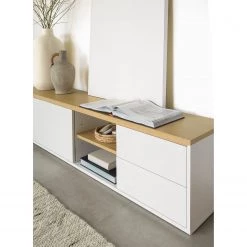 Loftscape Meuble TV Agueda - Imitation marbre blanc / Noir 13 Loftscape Meuble TV Agueda - Imitation marbre blanc / Noir -Meubles de salle à manger Soldes Magasin 1000282700 210729 06154700079 MOOD DETAILS P000000001000282700 mood