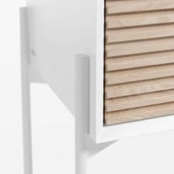 Loftscape Buffet haut Maredale - Frêne massif - Blanc / Frêne -Meubles de salle à manger Soldes Magasin 1000282701 210729 06154900087 DETAILS P000000001000282701