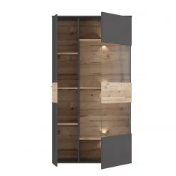 Loftscape Vitrine Corey - Avec éclairage - Imitation chêne / Gris - Porte en verre à droite 11 Loftscape Vitrine Corey - Avec éclairage - Imitation chêne / Gris - Porte en verre à droite -Meubles de salle à manger Soldes Magasin 1000282747 211109 144406000127 DETAILS P000000001000282747