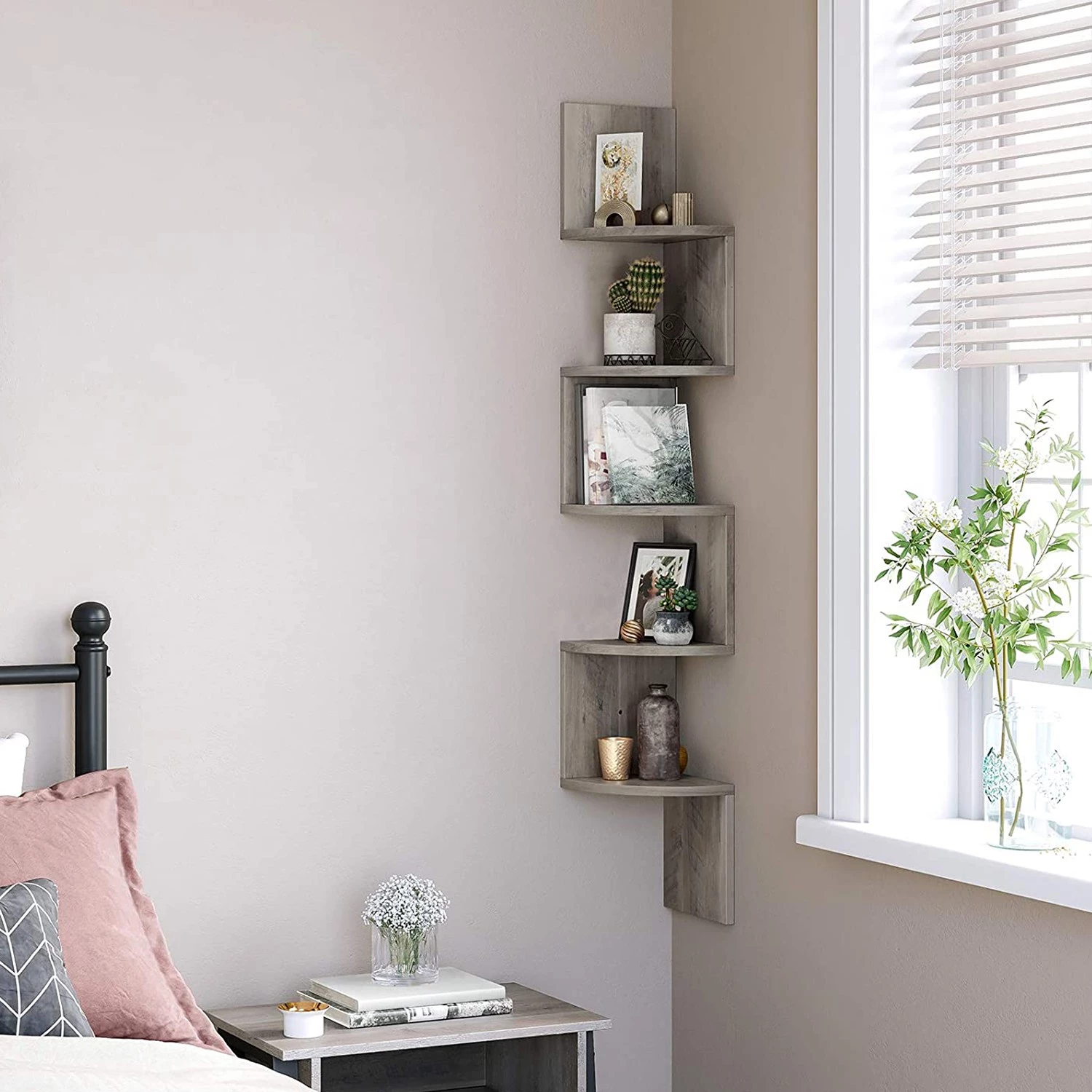 Red Living Étagère Arik - Imitation pin gris 3 Red Living Étagère Arik - Imitation pin gris – Image 3