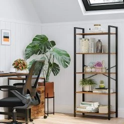 Red Living Étagère Leesville VI - Marron / Noir -Meubles de salle à manger Soldes Magasin 1000283963 210813 06355200200 MOOD DETAILS P000000001000283963 mood