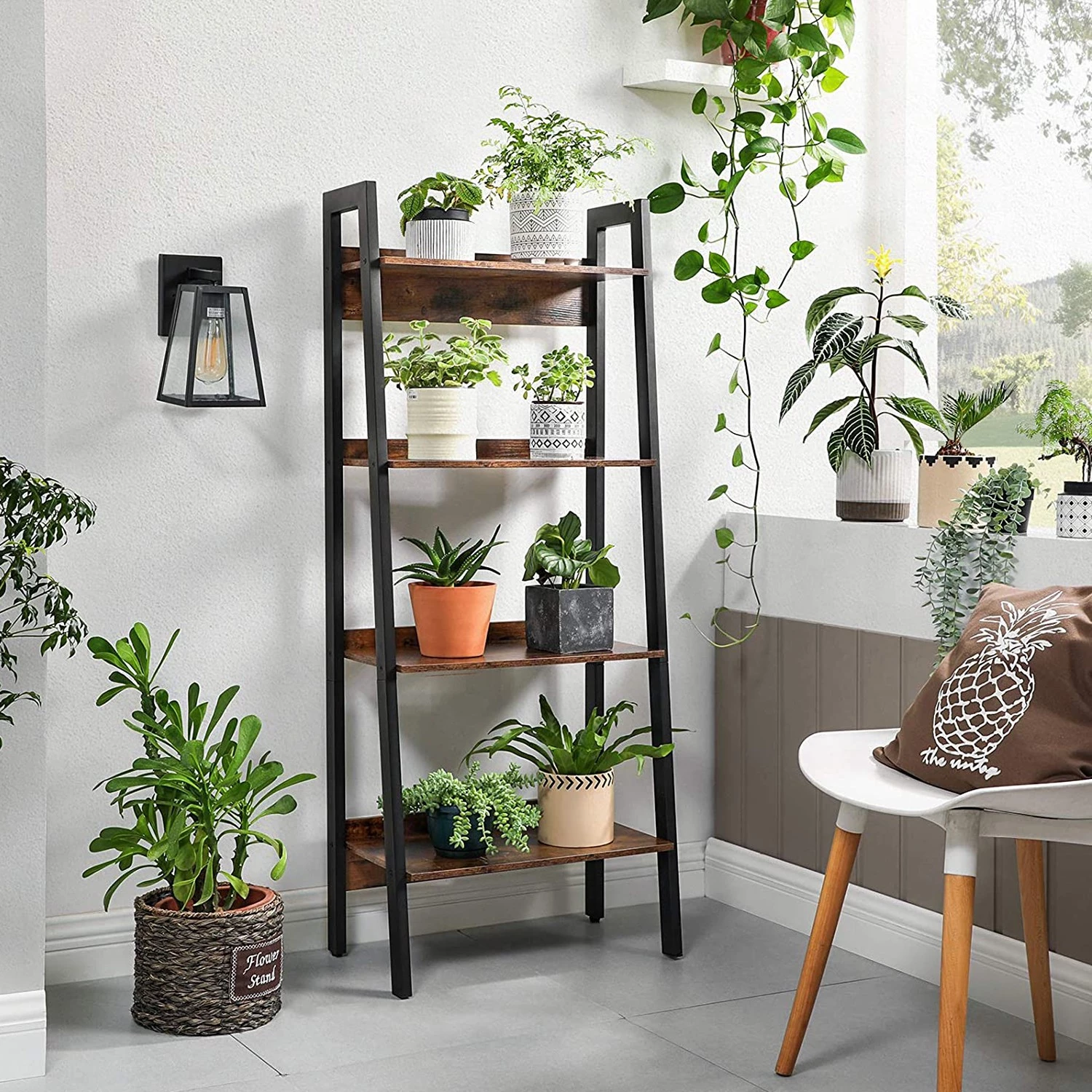 Red Living Étagère Leesville V - Marron / Noir 2 Red Living Étagère Leesville V - Marron / Noir – Image 2