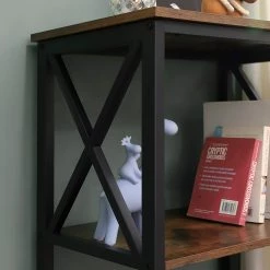 Red Living Étagère Molalla II - Marron / Noir -Meubles de salle à manger Soldes Magasin 1000283987 210813 06360200306 DETAILS P000000001000283987