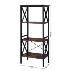 Red Living Étagère Molalla II - Marron / Noir -Meubles de salle à manger Soldes Magasin 1000283987 210813 06360200310 SKETCH DETAILS P000000001000283987 sketch