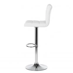 Fredriks Tabouret de bar Fitzgerald - Blanc / Chrome - Lot de 2 -Meubles de salle à manger Soldes Magasin 1000284174 210819 16152500028 DETAILS P000000001000284174