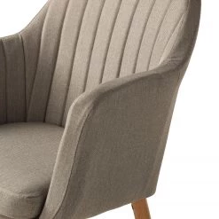 Mørteens Chaise à accoudoirs Leedy I - Tissu Zea: Beige - Lot de 2 -Meubles de salle à manger Soldes Magasin 1000284185 210823 08534300007 DETAILS P000000001000284185