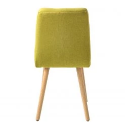 Mørteens Chaise capitonnée Doskie II - Lin / Chêne massif - Citron vert - Lot de 4 -Meubles de salle à manger Soldes Magasin 1000284205 210823 08535500238 DETAILS P000000001000284205