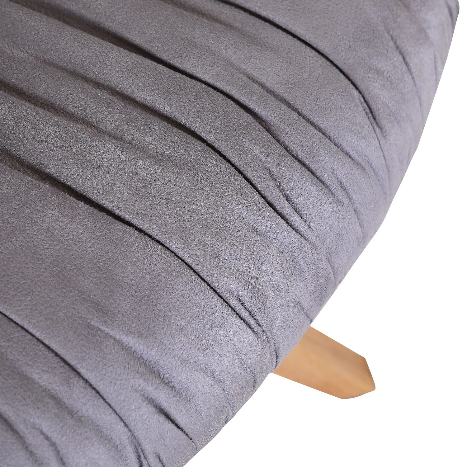 Red Living Chaise capitonnée Wilbur II - Platine 5 Red Living Chaise capitonnée Wilbur II - Platine – Image 5