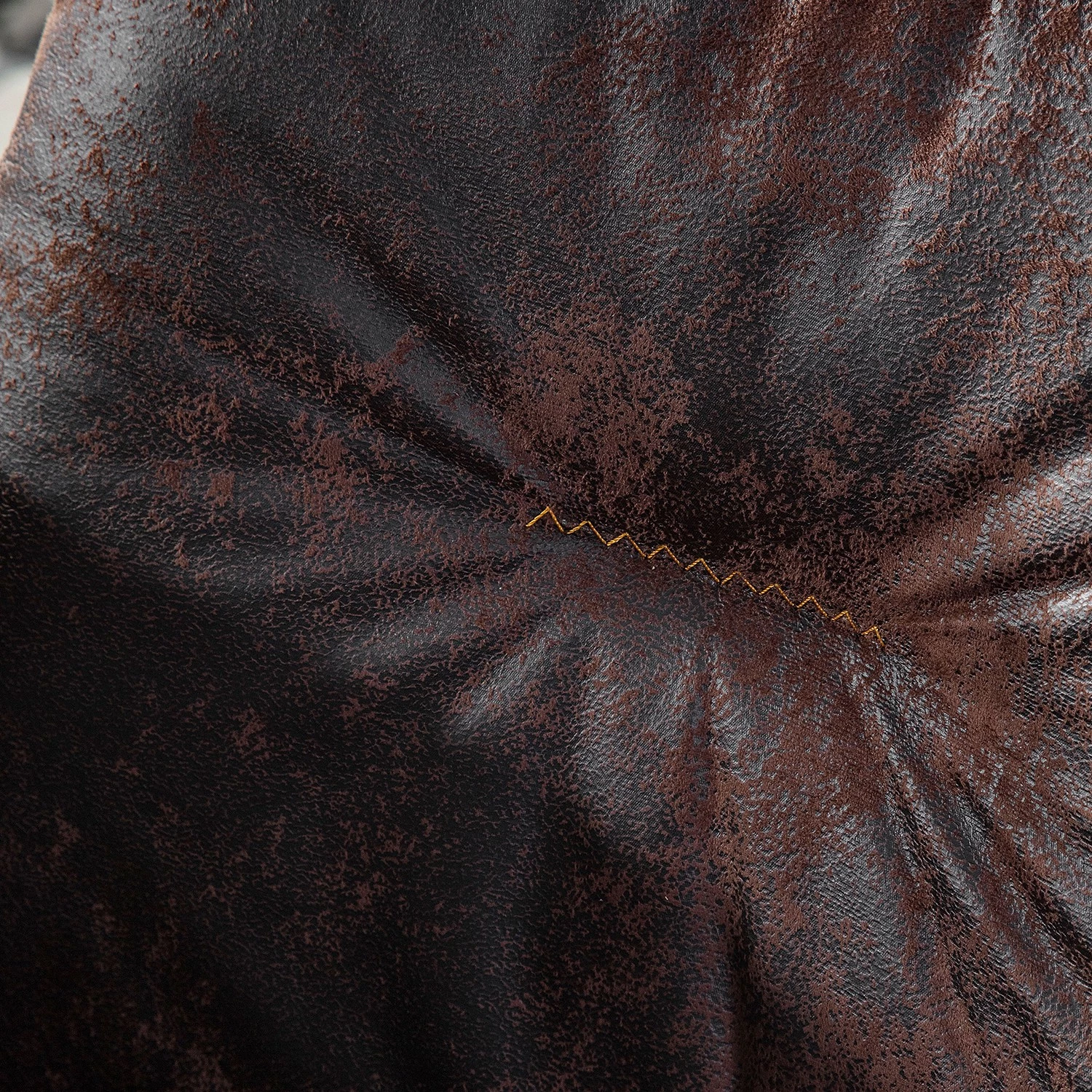 Red Living Chaise capitonnée Wilbur I - Marron vintage 6 Red Living Chaise capitonnée Wilbur I - Marron vintage – Image 6