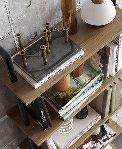 Red Living Étagère Paulista - Imitation noyer -Meubles de salle à manger Soldes Magasin 1000284354 210809 06085000141 DETAILS P000000001000284354