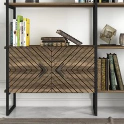 Red Living Étagère murale Sun - Métal - Imitation noyer / Noir 14 Red Living Étagère murale Sun - Métal - Imitation noyer / Noir -Meubles de salle à manger Soldes Magasin 1000284387 210809 06091300164 DETAILS P000000001000284387