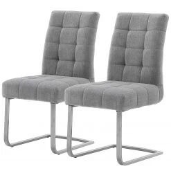 Ars manufacti Chaises cantilever Stawley II (lot de 2) - Gris clair