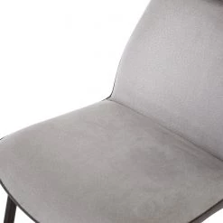 Fredriks Chaises cantilever Altoona (lot de 2) - Tissage à plat / Métal - Gris foncé et gris clair / Noir mat -Meubles de salle à manger Soldes Magasin 1000285150 220617 035 DETAILS P000000001000285150