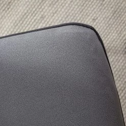 Fredriks Chaises cantilever Altoona (lot de 2) - Tissage à plat / Métal - Gris foncé et gris clair / Noir mat -Meubles de salle à manger Soldes Magasin 1000285150 220819 050 DETAILS P000000001000285150