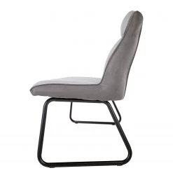 Fredriks Banc Altoona - Tissage à plat / Métal - Gris foncé et gris clair / Noir mat -Meubles de salle à manger Soldes Magasin 1000285153 220617 033 DETAILS P000000001000285153