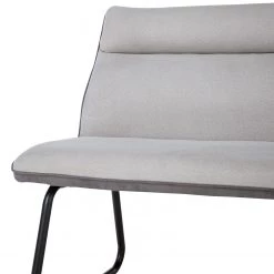 Fredriks Banc Altoona - Tissage à plat / Métal - Gris foncé et gris clair / Noir mat -Meubles de salle à manger Soldes Magasin 1000285153 220617 039 DETAILS P000000001000285153