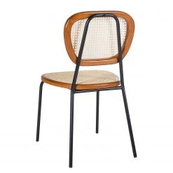 Maison Belfort Chaises Ramona (lot de 2) - Rotin & Hêtre massif / Acier - Beige & Hêtre / Chrome 20 Maison Belfort Chaises Ramona (lot de 2) - Rotin & Hêtre massif / Acier - Beige & Hêtre / Chrome -Meubles de salle à manger Soldes Magasin 1000285155 220608 040 DETAILS P000000001000285155