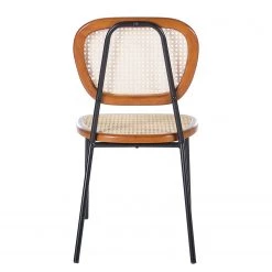 Maison Belfort Chaises Ramona (lot de 2) - Rotin & Hêtre massif / Acier - Beige & Hêtre / Chrome 21 Maison Belfort Chaises Ramona (lot de 2) - Rotin & Hêtre massif / Acier - Beige & Hêtre / Chrome -Meubles de salle à manger Soldes Magasin 1000285155 220608 045 DETAILS P000000001000285155