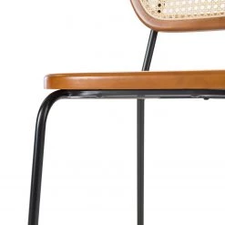 Maison Belfort Chaises Ramona (lot de 2) - Rotin & Hêtre massif / Acier - Beige & Hêtre / Chrome 24 Maison Belfort Chaises Ramona (lot de 2) - Rotin & Hêtre massif / Acier - Beige & Hêtre / Chrome -Meubles de salle à manger Soldes Magasin 1000285155 220608 060 DETAILS P000000001000285155