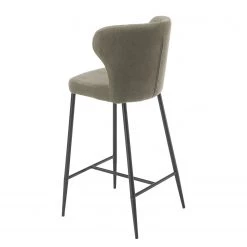 Ars manufacti Chaise de bar Tingley - Tissu / Métal - Taupe / Noir 7 Ars manufacti Chaise de bar Tingley - Tissu / Métal - Taupe / Noir -Meubles de salle à manger Soldes Magasin 1000285167 220614 050 DETAILS P000000001000285167