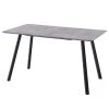 Ars manufacti Table Sulina - Imitation chêne sauvage / Noir - Largeur : 120 cm
