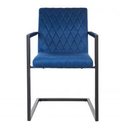 Ars manufacti Chaise à accoudoirs Finga II - Bleu -Meubles de salle à manger Soldes Magasin 1000285319 220810 032 DETAILS P000000001000285319