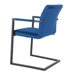 Ars manufacti Chaise à accoudoirs Finga II - Bleu -Meubles de salle à manger Soldes Magasin 1000285319 220810 033 DETAILS P000000001000285319