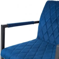 Ars manufacti Chaise à accoudoirs Finga II - Bleu -Meubles de salle à manger Soldes Magasin 1000285319 220810 036 DETAILS P000000001000285319
