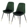 Jack & Alice Chaises Siama (lot de 2) - Vert foncé