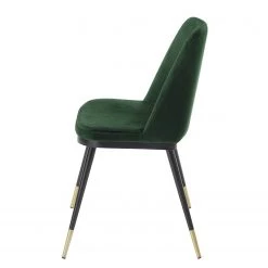 Jack & Alice Chaises Siama (lot de 2) - Vert foncé -Meubles de salle à manger Soldes Magasin 1000285321 220719 040 DETAILS P000000001000285321