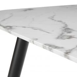 Jack & Alice Table Sigma - Verre de sécurité / Fer - Imitation marbre blanc / Noir 7 Jack & Alice Table Sigma - Verre de sécurité / Fer - Imitation marbre blanc / Noir -Meubles de salle à manger Soldes Magasin 1000285342 220719 050 DETAILS P000000001000285342