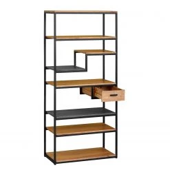 Ars manufacti Étagère Conjo II - Acacia massif / Fer - Acacia / Noir -Meubles de salle à manger Soldes Magasin 1000287810 220517 032 DETAILS P000000001000287810